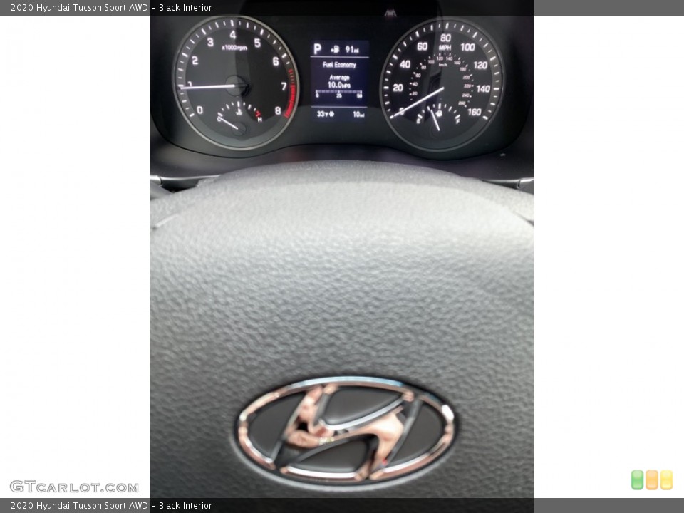 Black Interior Gauges for the 2020 Hyundai Tucson Sport AWD #136299797