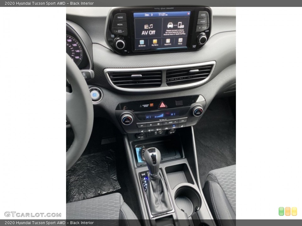 Black Interior Controls for the 2020 Hyundai Tucson Sport AWD #136299809