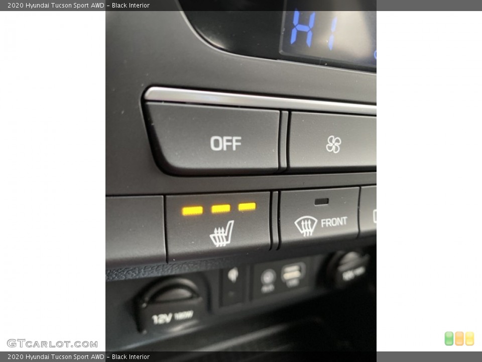 Black Interior Controls for the 2020 Hyundai Tucson Sport AWD #136299923