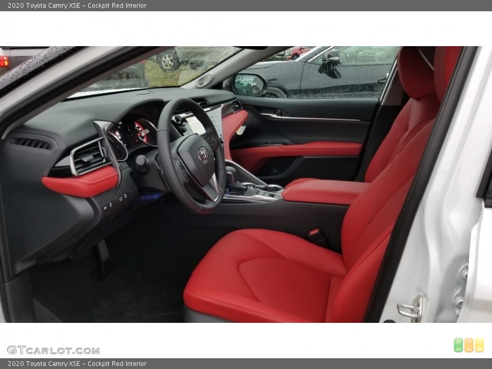 Cockpit Red Interior Photo for the 2020 Toyota Camry XSE #136300058