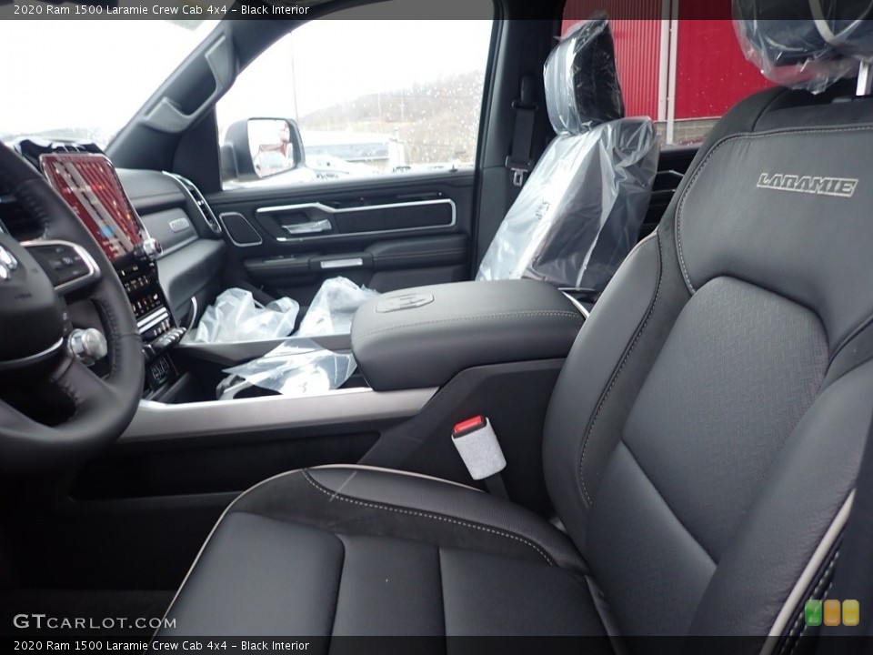 Black Interior Front Seat for the 2020 Ram 1500 Laramie Crew Cab 4x4 #136301798