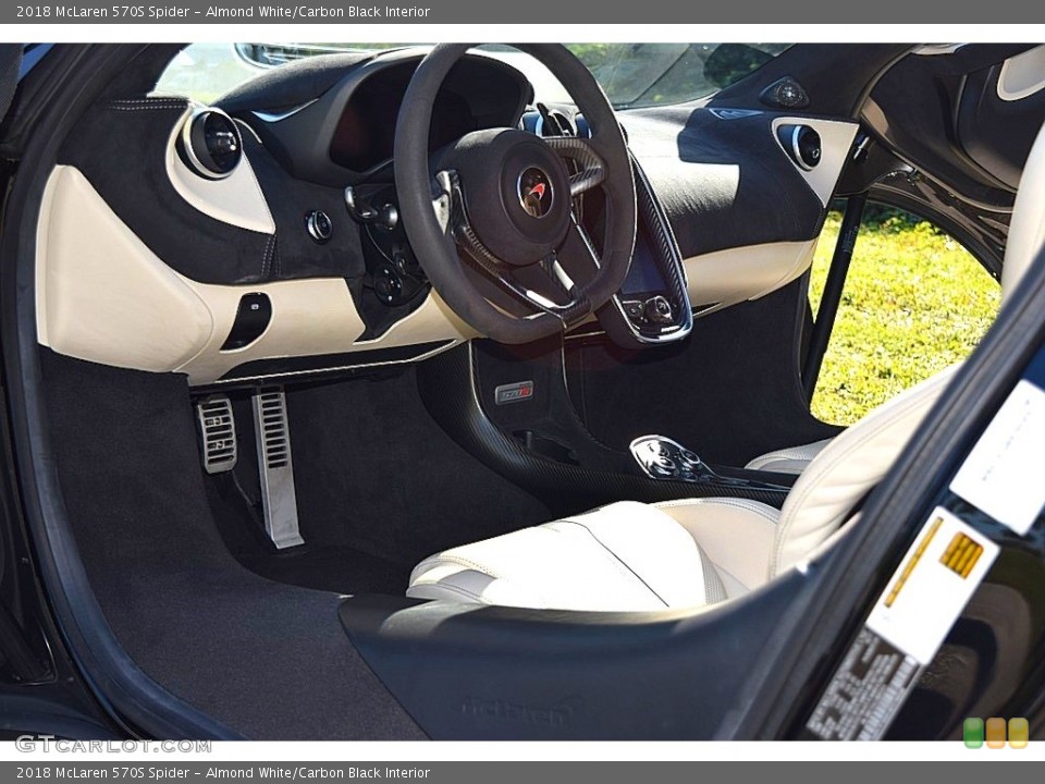 Almond White/Carbon Black Interior Dashboard for the 2018 McLaren 570S Spider #136304502