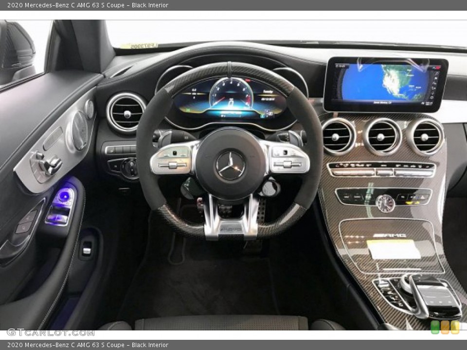 Black Interior Steering Wheel for the 2020 Mercedes-Benz C AMG 63 S Coupe #136304631