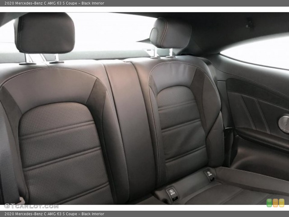 Black Interior Rear Seat for the 2020 Mercedes-Benz C AMG 63 S Coupe #136304796