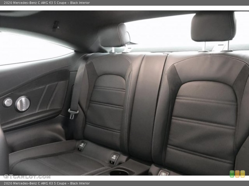 Black Interior Rear Seat for the 2020 Mercedes-Benz C AMG 63 S Coupe #136304832