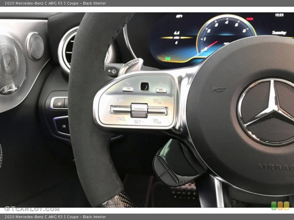 Black Interior Steering Wheel for the 2020 Mercedes-Benz C AMG 63 S Coupe #136304892