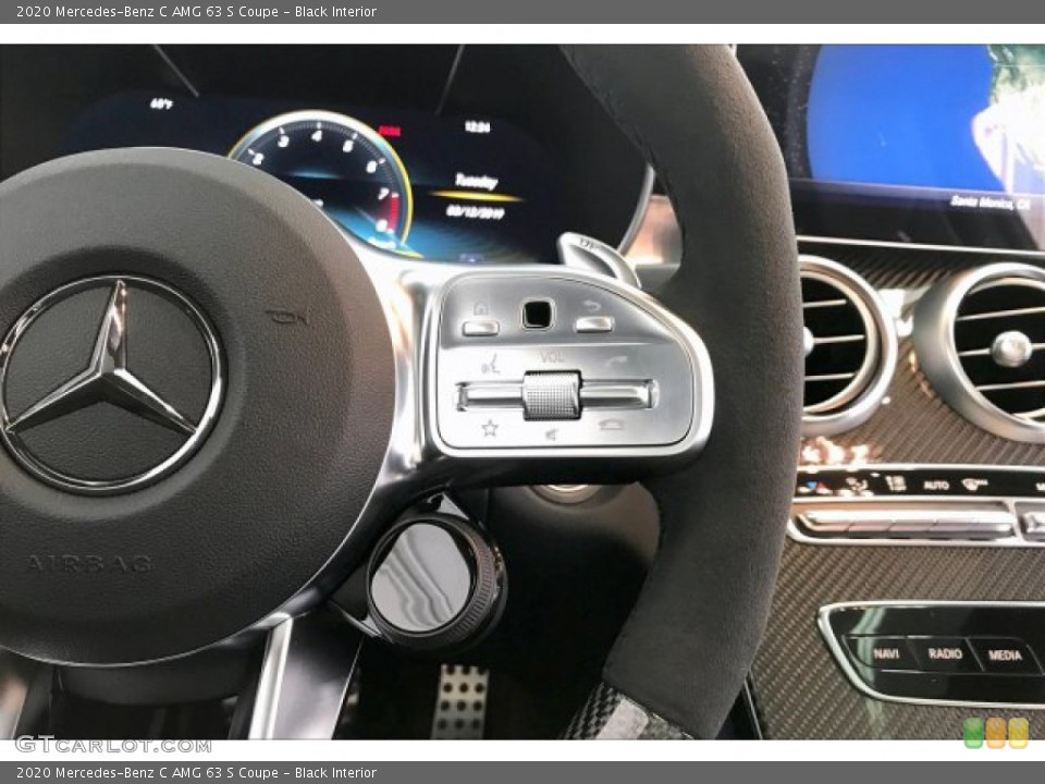 Black Interior Steering Wheel for the 2020 Mercedes-Benz C AMG 63 S Coupe #136304904