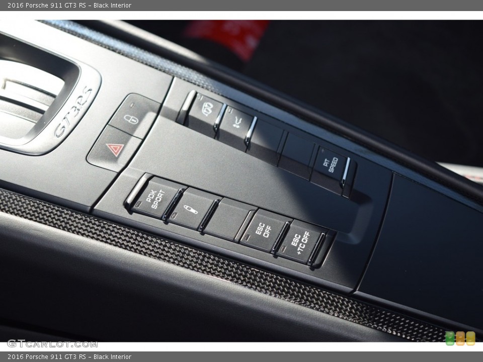 Black Interior Controls for the 2016 Porsche 911 GT3 RS #136305459