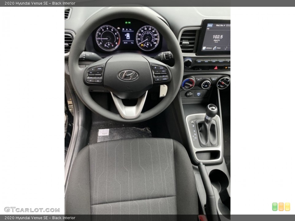 Black Interior Steering Wheel for the 2020 Hyundai Venue SE #136305711