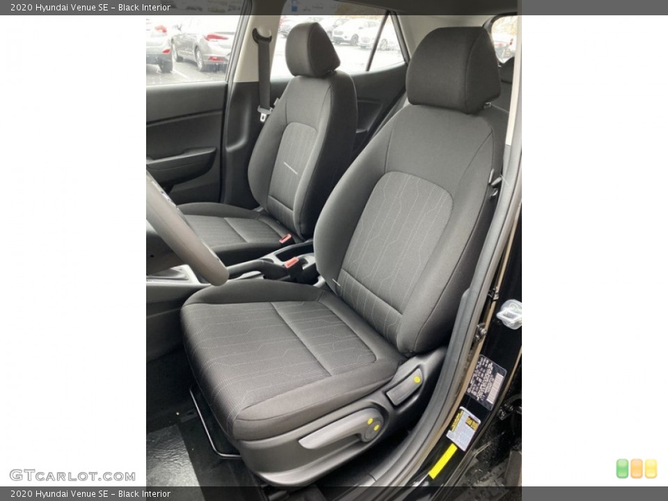 Black Interior Front Seat for the 2020 Hyundai Venue SE #136305732