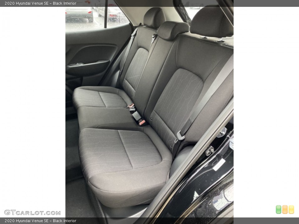 Black Interior Rear Seat for the 2020 Hyundai Venue SE #136305810