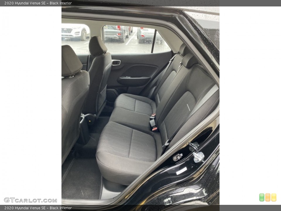 Black Interior Rear Seat for the 2020 Hyundai Venue SE #136305825