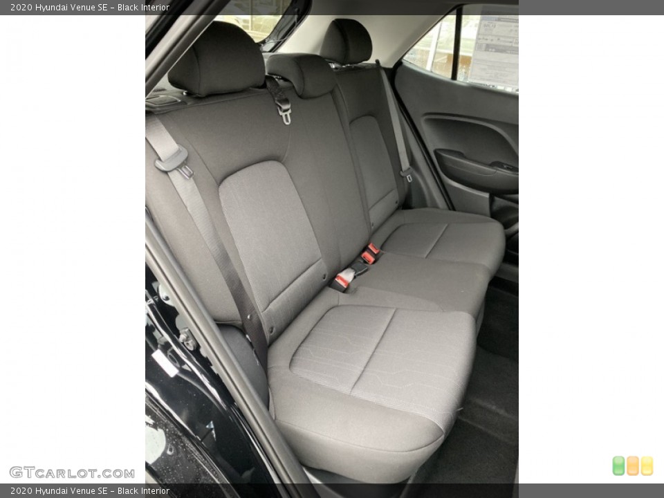 Black Interior Rear Seat for the 2020 Hyundai Venue SE #136305939