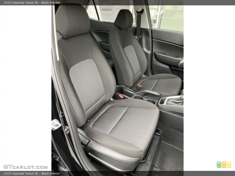 Black Interior Front Seat for the 2020 Hyundai Venue SE #136306002