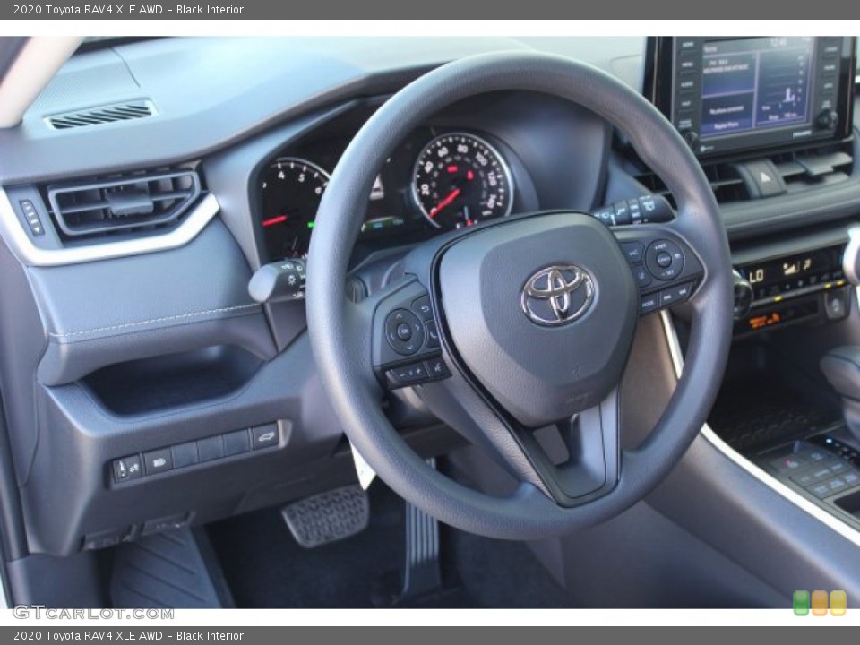 Black Interior Steering Wheel for the 2020 Toyota RAV4 XLE AWD #136306104