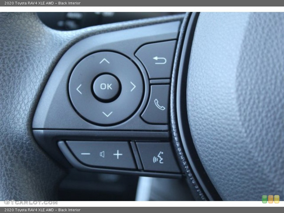 Black Interior Steering Wheel for the 2020 Toyota RAV4 XLE AWD #136306122