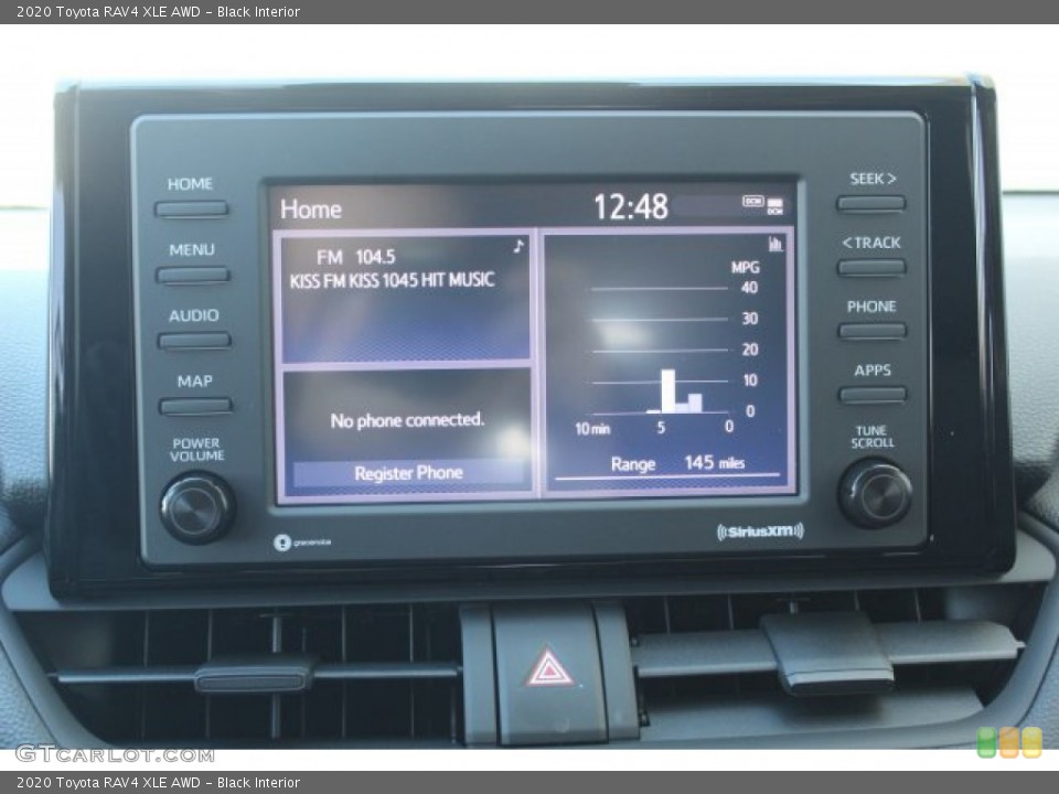 Black Interior Controls for the 2020 Toyota RAV4 XLE AWD #136306200