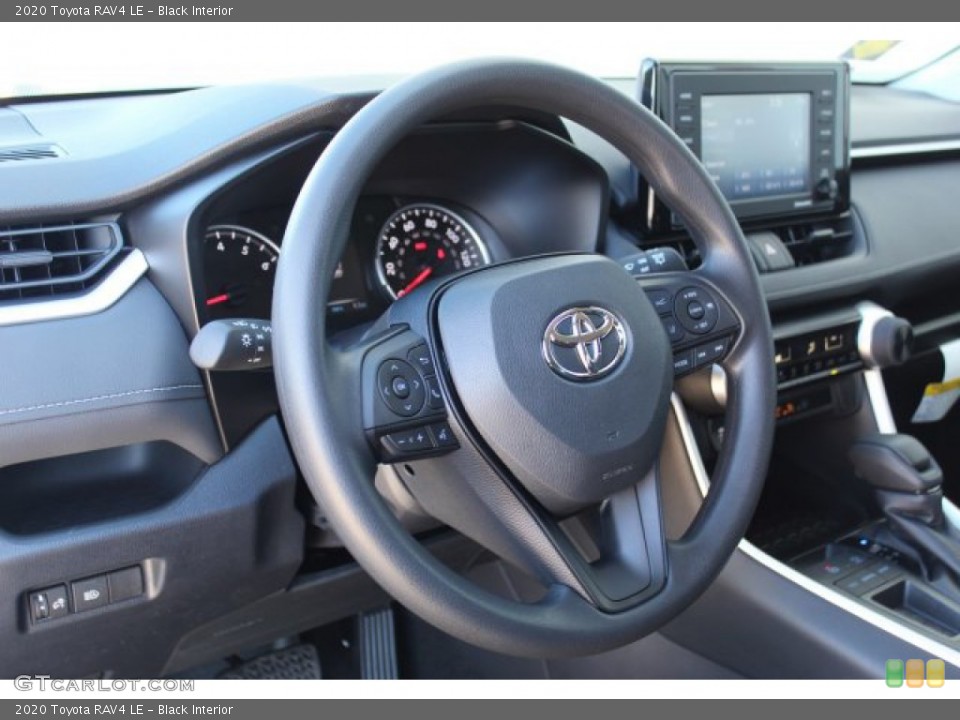 Black Interior Steering Wheel for the 2020 Toyota RAV4 LE #136306566