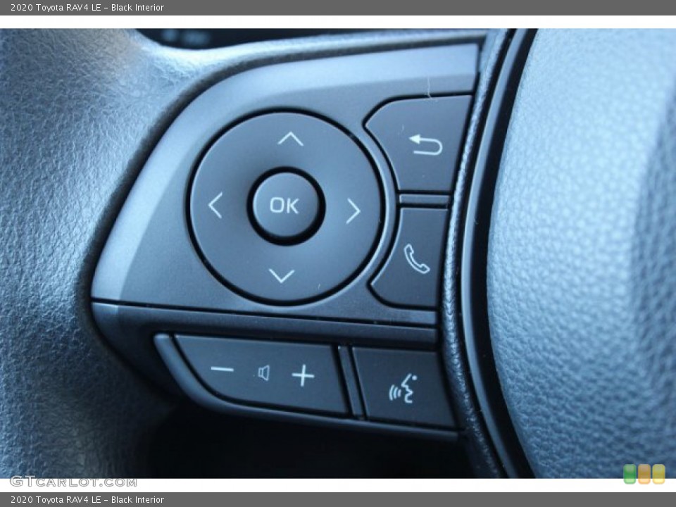 Black Interior Steering Wheel for the 2020 Toyota RAV4 LE #136306584