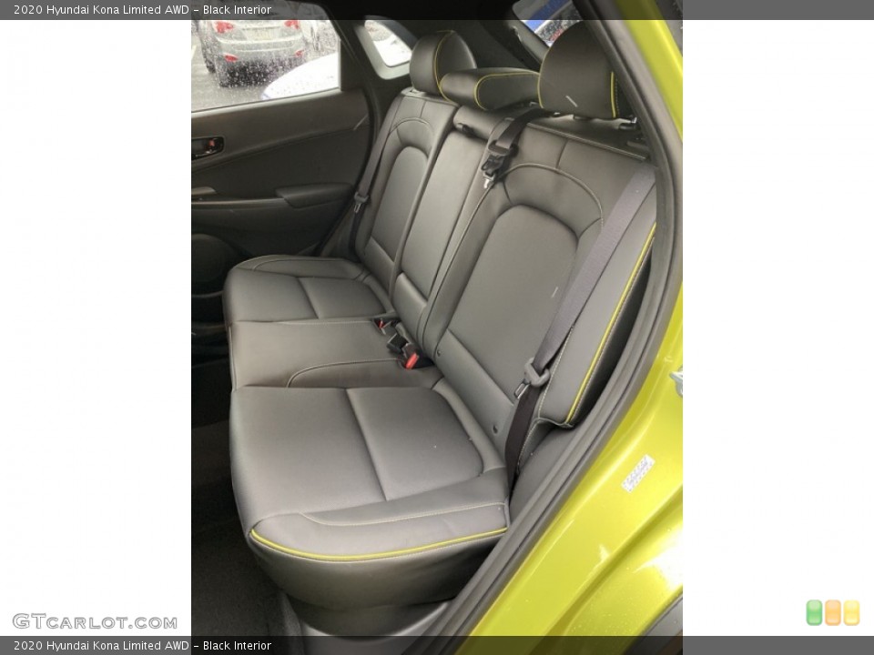 Black Interior Rear Seat for the 2020 Hyundai Kona Limited AWD #136307367