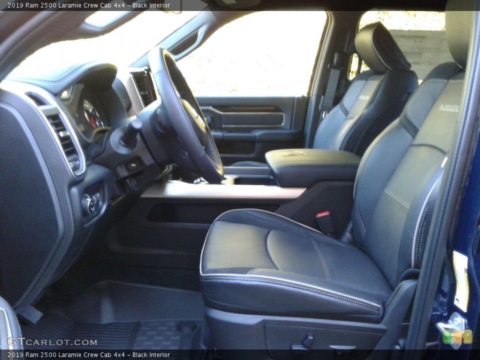 Black Interior Front Seat for the 2019 Ram 2500 Laramie Crew Cab 4x4 #136307460