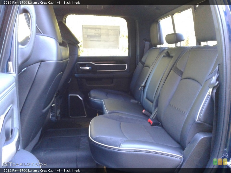 Black Interior Rear Seat for the 2019 Ram 2500 Laramie Crew Cab 4x4 #136307487