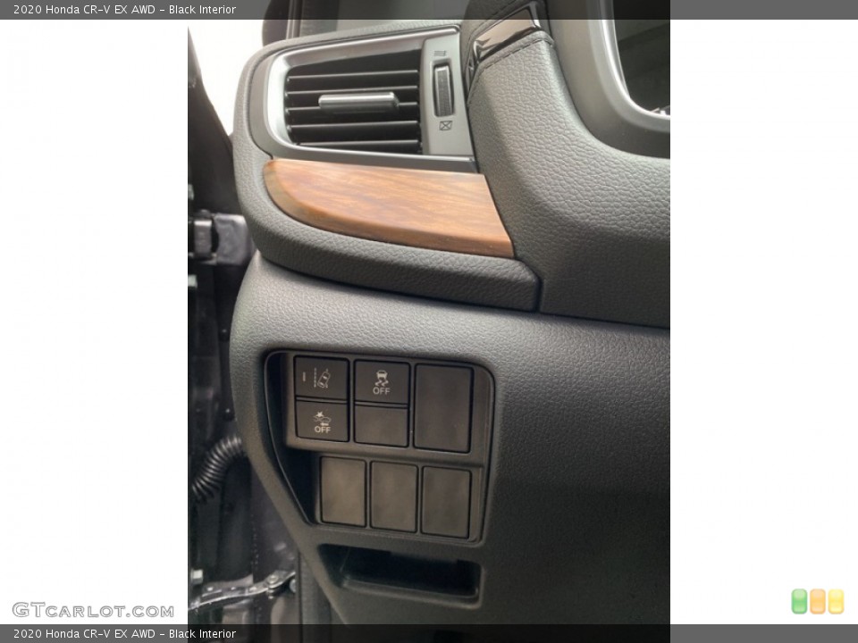 Black Interior Controls for the 2020 Honda CR-V EX AWD #136311756
