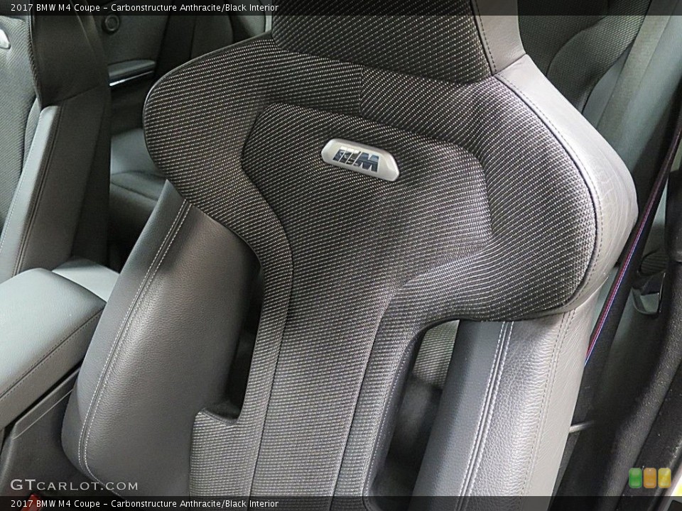 Carbonstructure Anthracite/Black Interior Front Seat for the 2017 BMW M4 Coupe #136313595