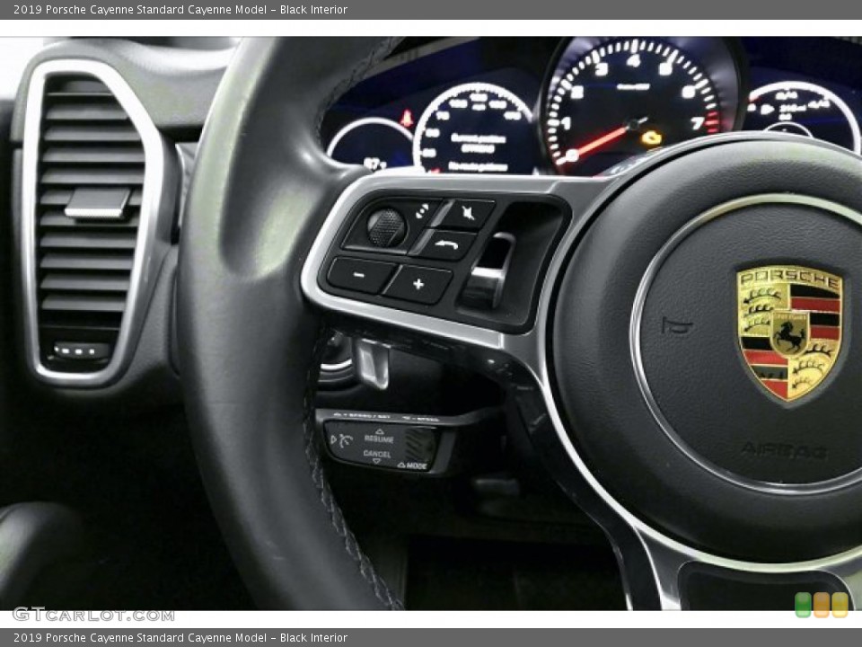 Black Interior Steering Wheel for the 2019 Porsche Cayenne  #136318974