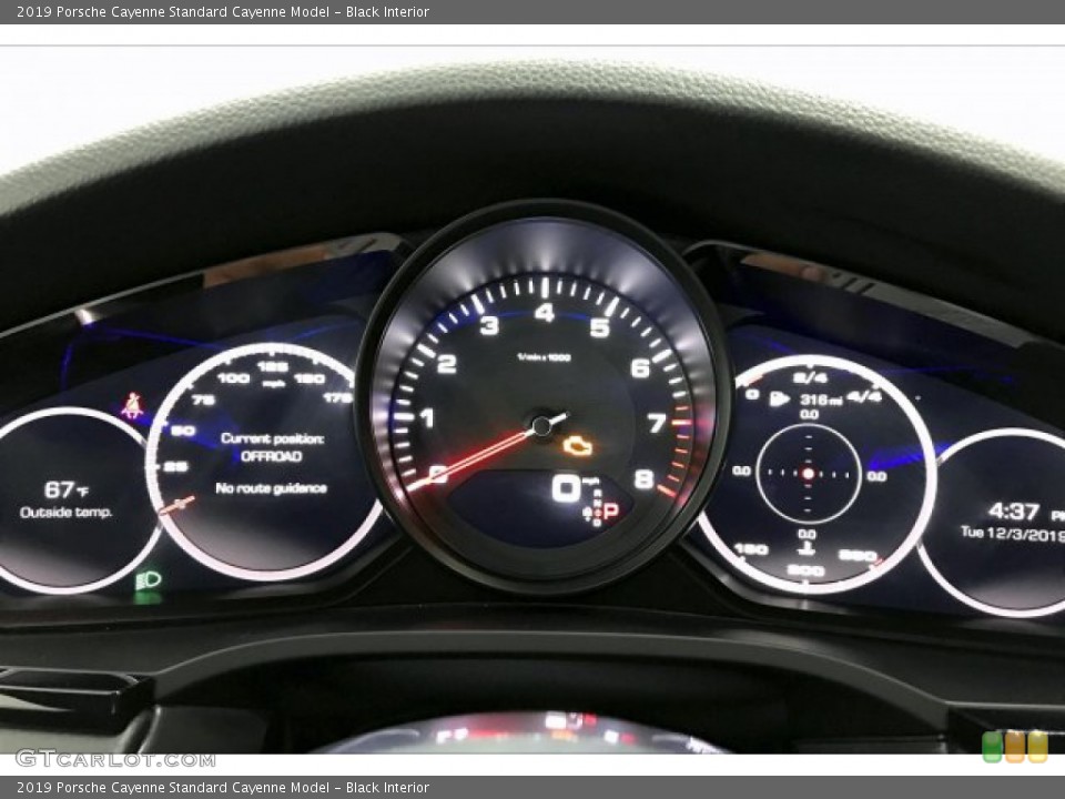 Black Interior Gauges for the 2019 Porsche Cayenne  #136318998