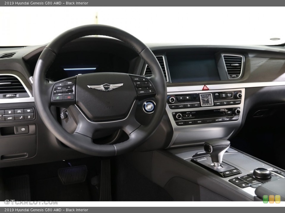 Black Interior Dashboard for the 2019 Hyundai Genesis G80 AWD #136319760