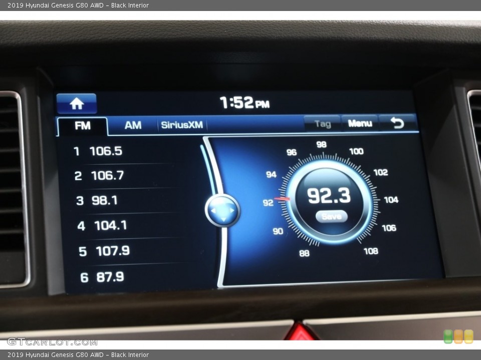 Black Interior Audio System for the 2019 Hyundai Genesis G80 AWD #136319859