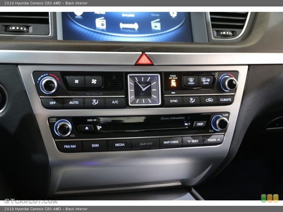 Black Interior Controls for the 2019 Hyundai Genesis G80 AWD #136319907