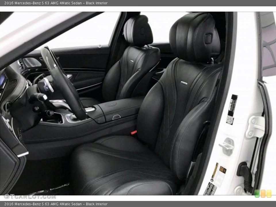 Black Interior Front Seat for the 2016 Mercedes-Benz S 63 AMG 4Matic Sedan #136325023