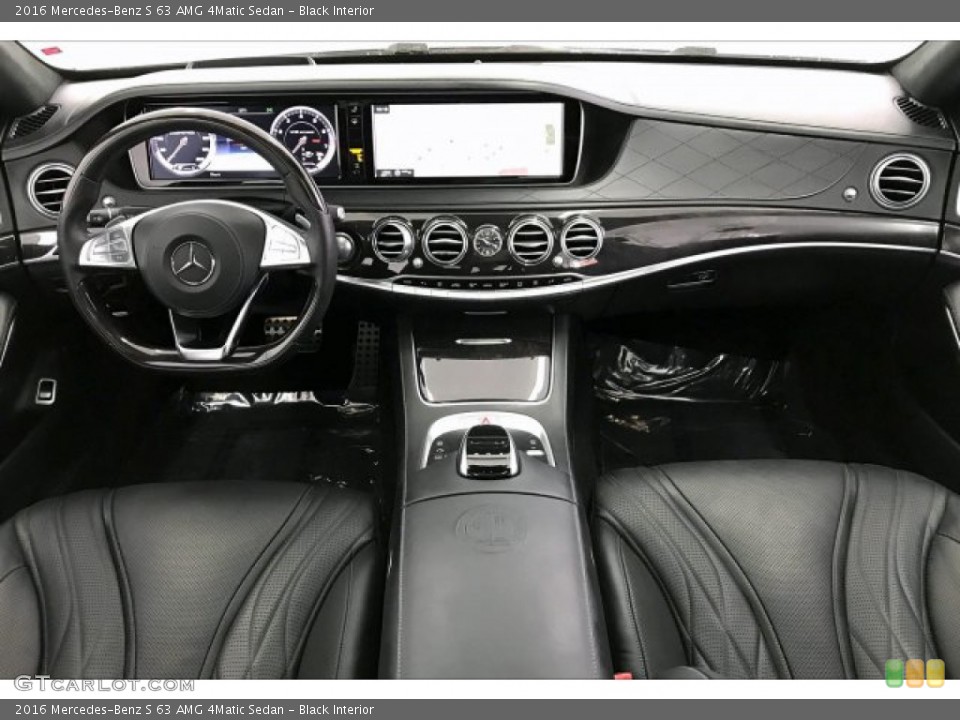 Black Interior Dashboard for the 2016 Mercedes-Benz S 63 AMG 4Matic Sedan #136325081