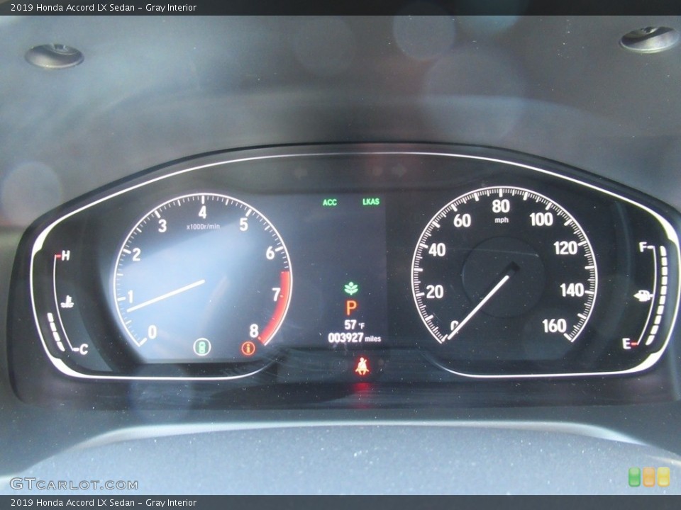 Gray Interior Gauges for the 2019 Honda Accord LX Sedan #136328093