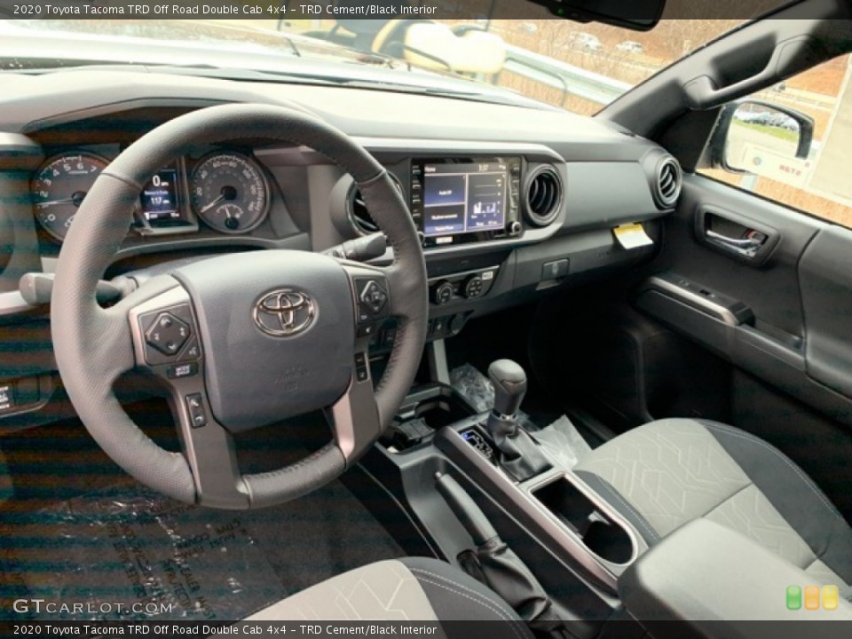 TRD Cement/Black Interior Photo for the 2020 Toyota Tacoma TRD Off Road Double Cab 4x4 #136329683