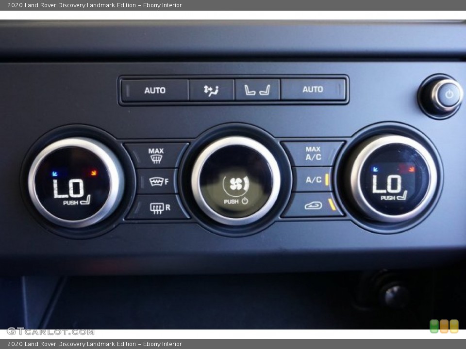 Ebony Interior Controls for the 2020 Land Rover Discovery Landmark Edition #136329692