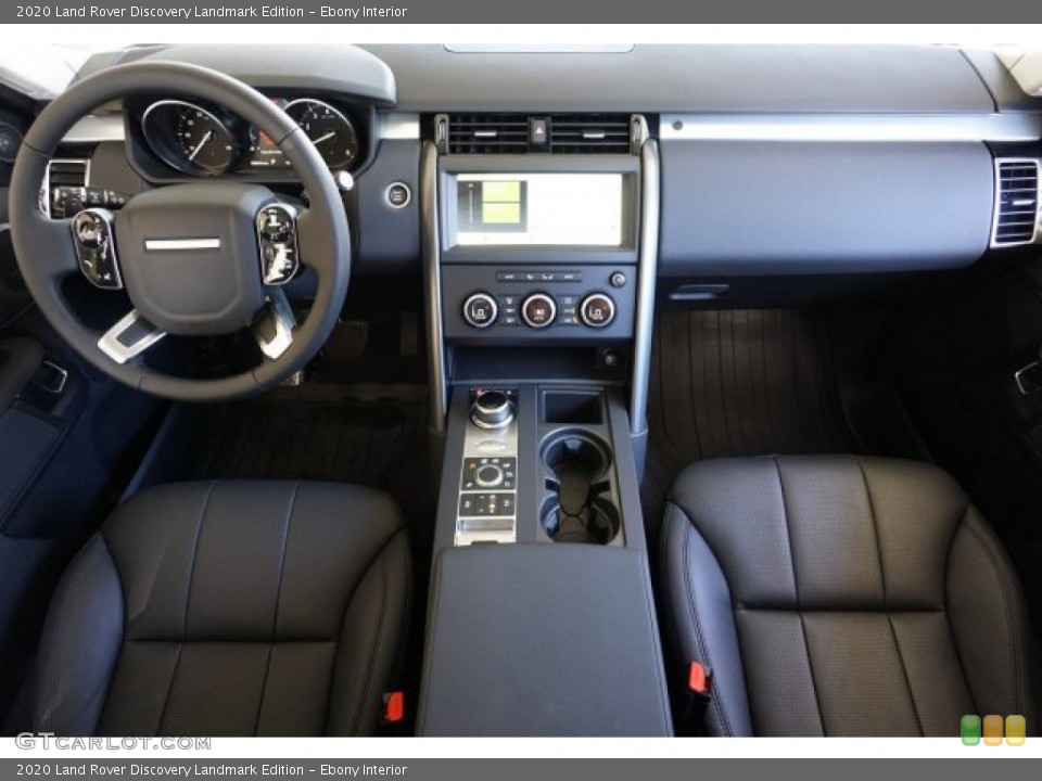 Ebony Interior Dashboard for the 2020 Land Rover Discovery Landmark Edition #136329818