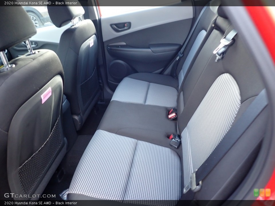 Black Interior Rear Seat for the 2020 Hyundai Kona SE AWD #136332044