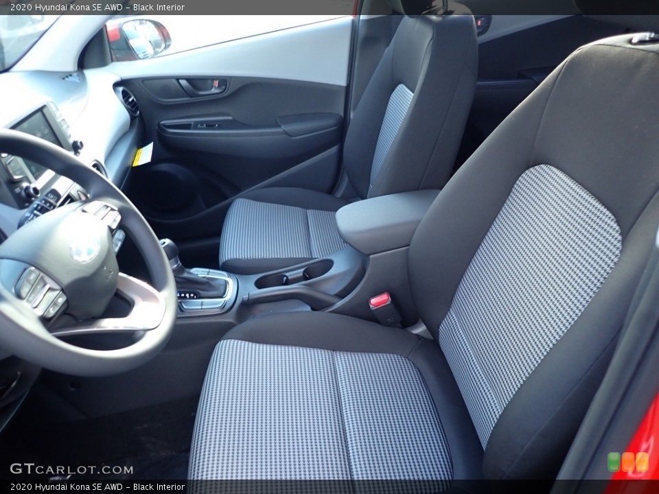 Black Interior Front Seat for the 2020 Hyundai Kona SE AWD #136332110
