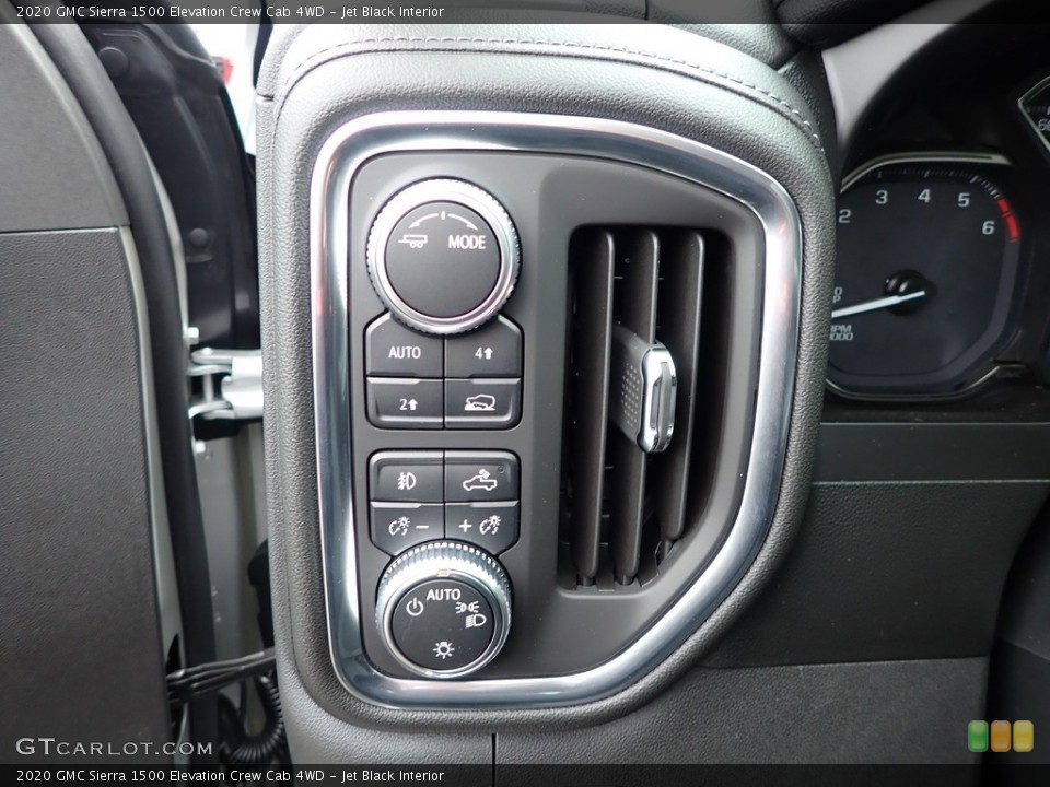 Jet Black Interior Controls for the 2020 GMC Sierra 1500 Elevation Crew Cab 4WD #136338179