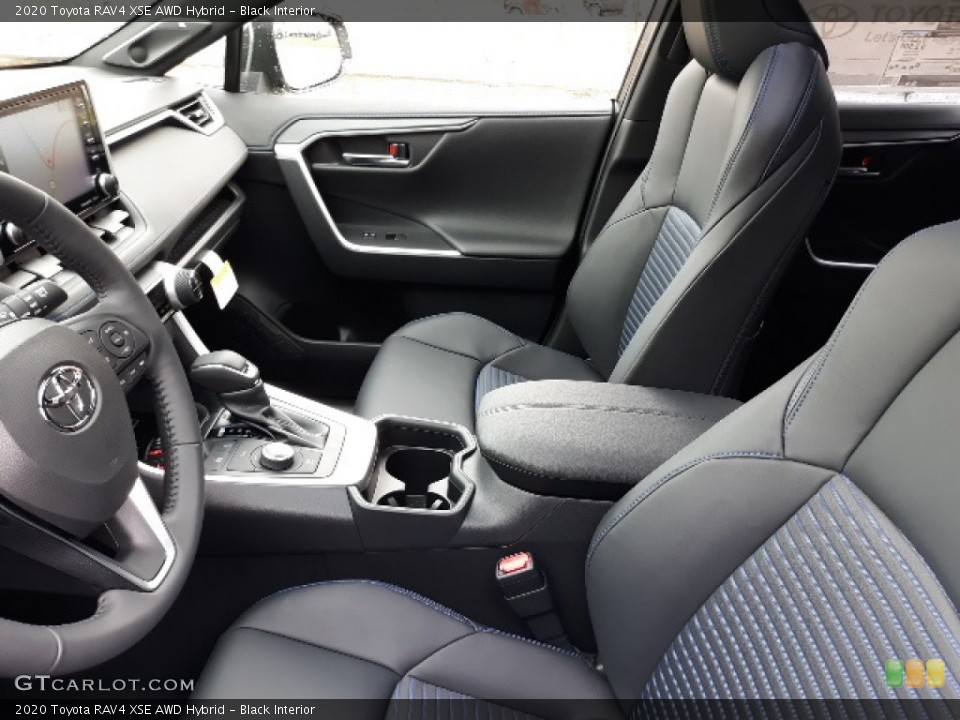 Black Interior Front Seat for the 2020 Toyota RAV4 XSE AWD Hybrid #136342316