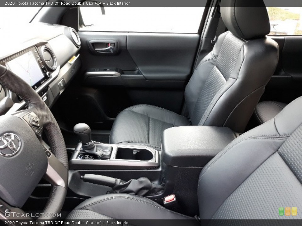 Black Interior Front Seat for the 2020 Toyota Tacoma TRD Off Road Double Cab 4x4 #136342319