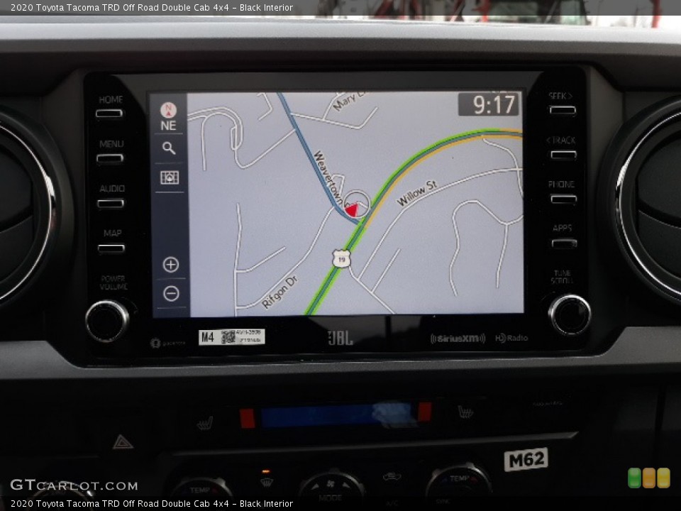 Black Interior Navigation for the 2020 Toyota Tacoma TRD Off Road Double Cab 4x4 #136342343