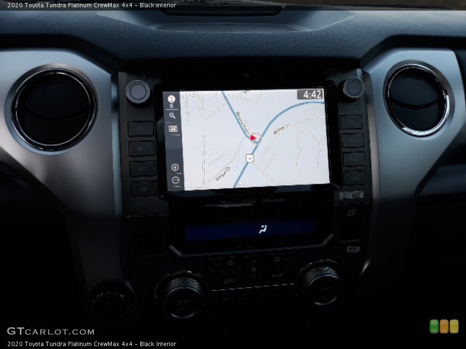 Black Interior Navigation for the 2020 Toyota Tundra Platinum CrewMax 4x4 #136343855