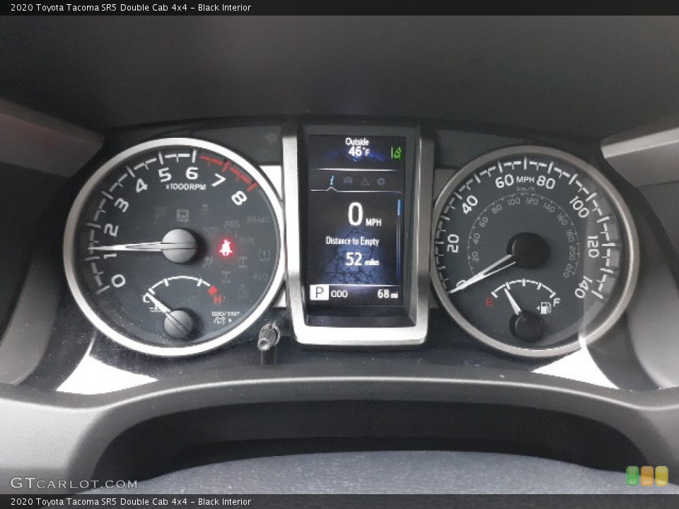 Black Interior Gauges for the 2020 Toyota Tacoma SR5 Double Cab 4x4 #136343987