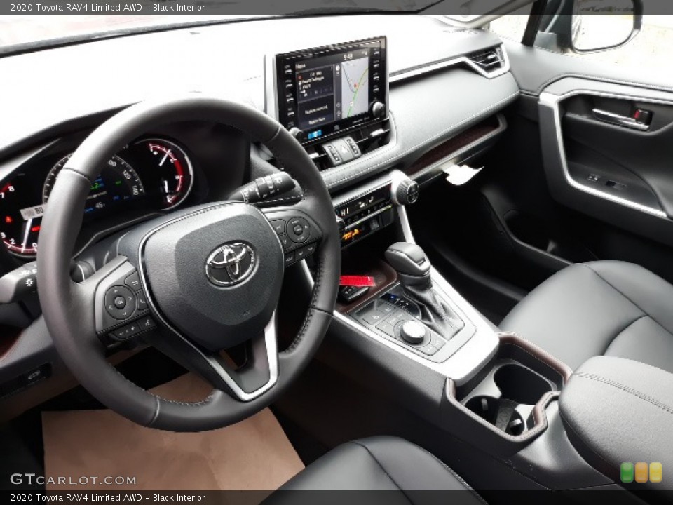 Black Interior Photo for the 2020 Toyota RAV4 Limited AWD #136344359