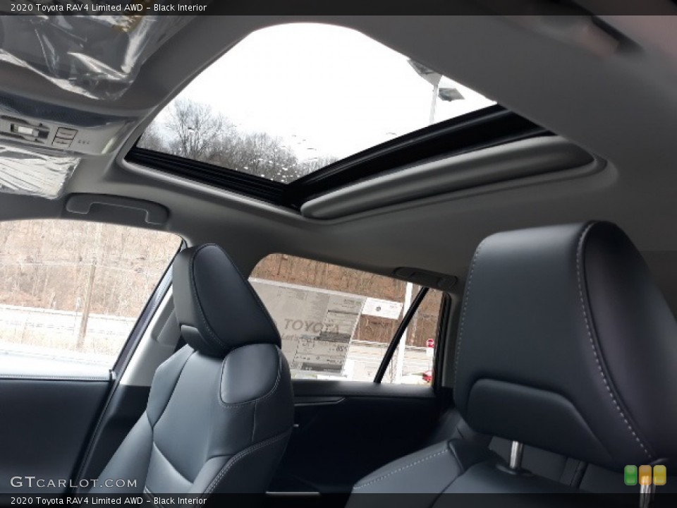Black Interior Sunroof for the 2020 Toyota RAV4 Limited AWD #136344425