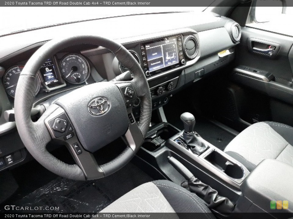 TRD Cement/Black Interior Photo for the 2020 Toyota Tacoma TRD Off Road Double Cab 4x4 #136345262